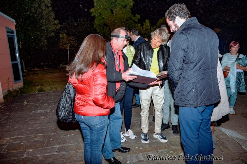 Visita de Jesús Calleja al observatorio.