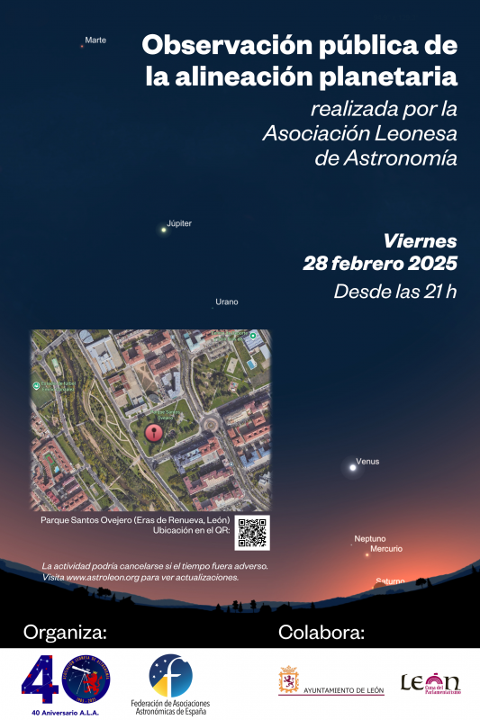 Cartel de la observación pública del 28 de febrero de 2025.