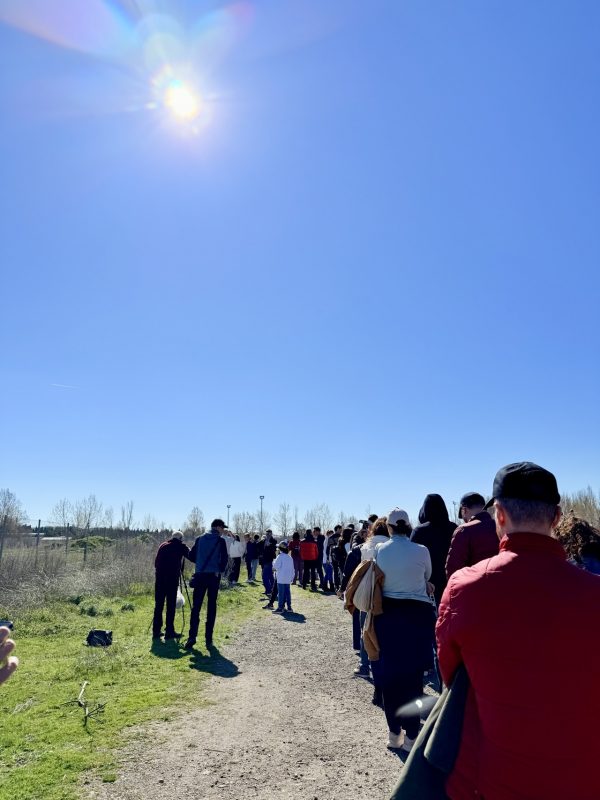 Observación pública del eclipse parcial de Sol en León.