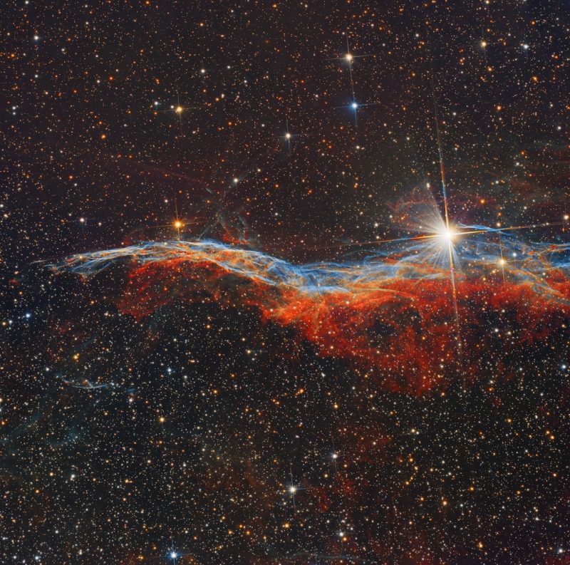 NGC 6960, por Alberto Pisabarro e Iván Campo