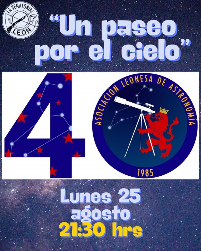 Cartel de la actividad en La Venatoria el 24/8/2025