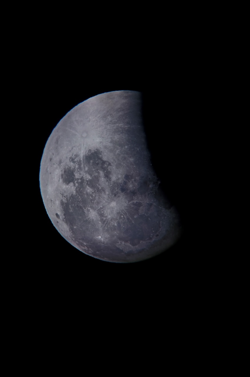 Eclipse total de Luna visto desde León