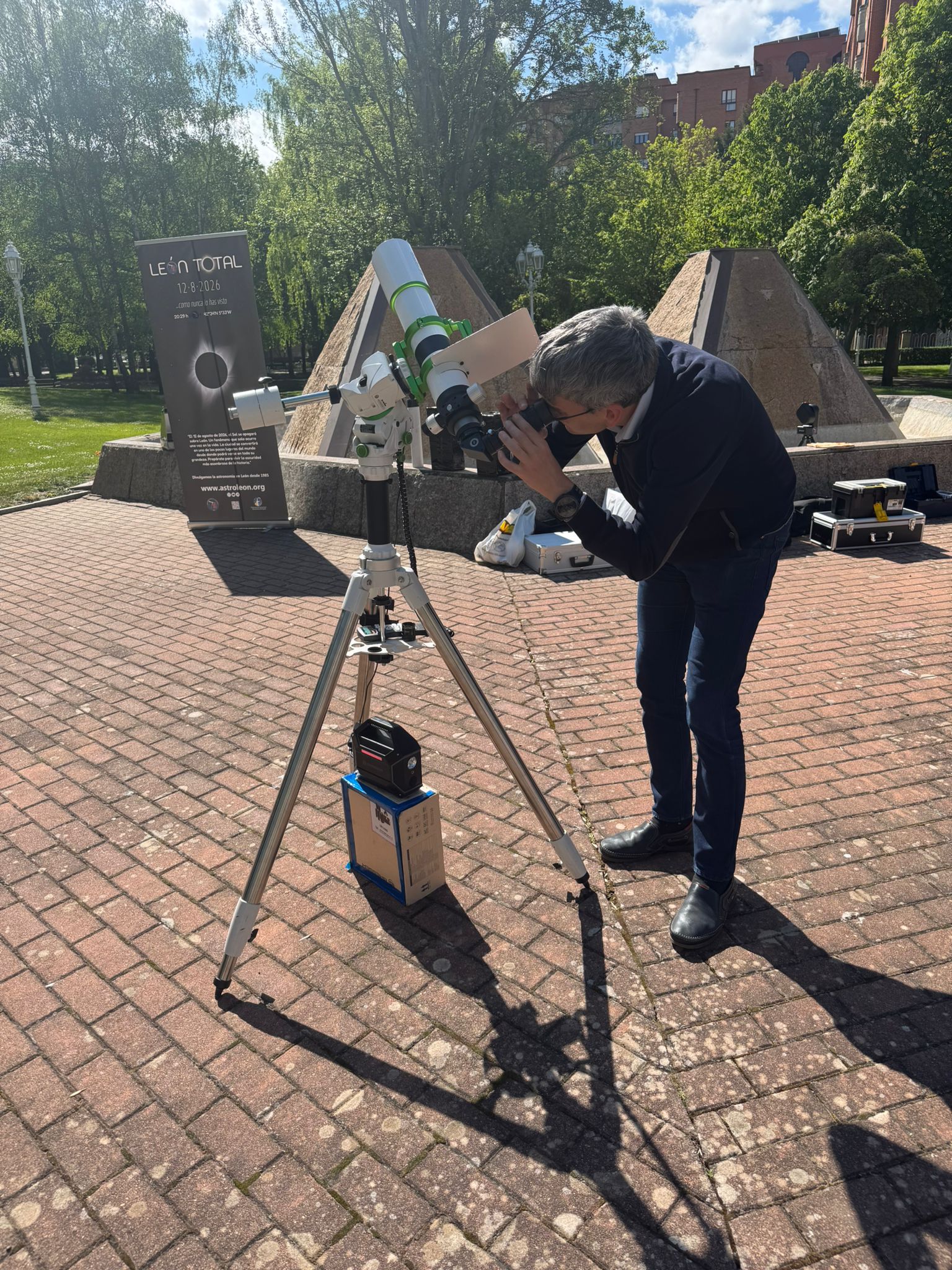 Observación solar en el Polígono X